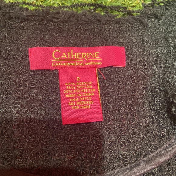 Catherine Malandrino Tweed Fitted Jacket sz 2 - Picture 5 of 7